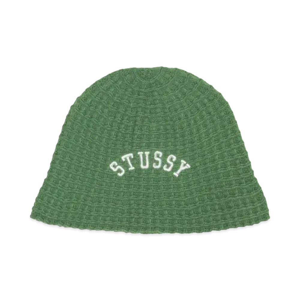 Stussy Bucket Hat Waffle Knit "Green"