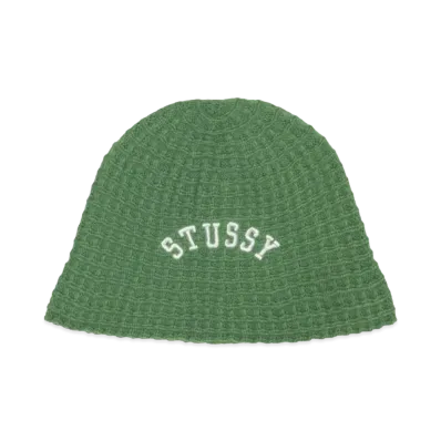 Stussy Bucket Hat Waffle Knit "Green"