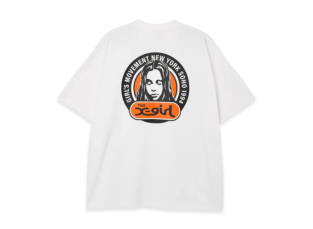 X-Girl Women's Circle Logo And Face S/S Big Tee Dress "White"