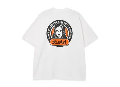 X-Girl Women's Circle Logo And Face S/S Big Tee Dress "White"