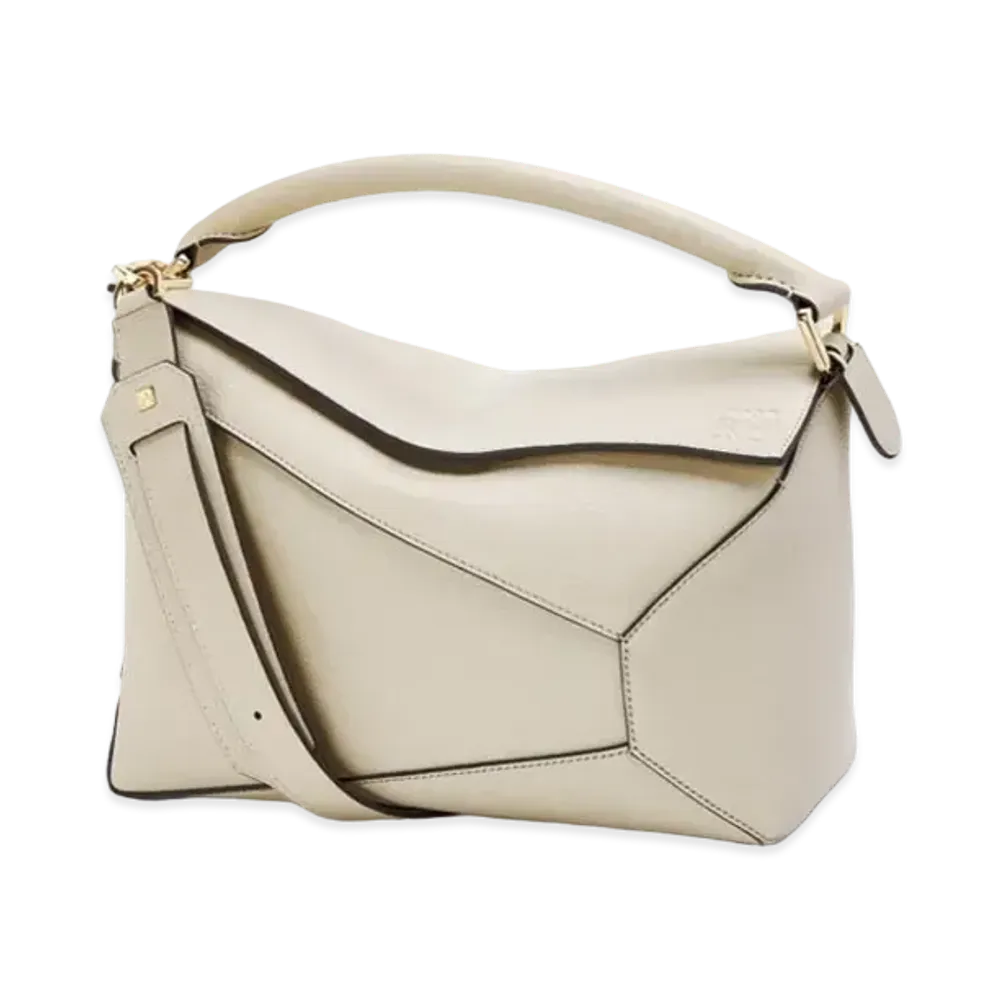 LOEWE Puzzle Edge Bag In Goatskin "Angora"