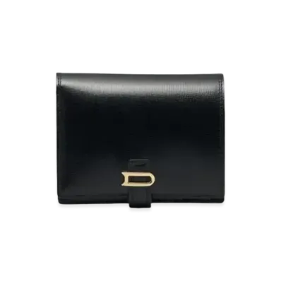 DELVAUX Leonce Compact Wallet Opera Calf "Black"