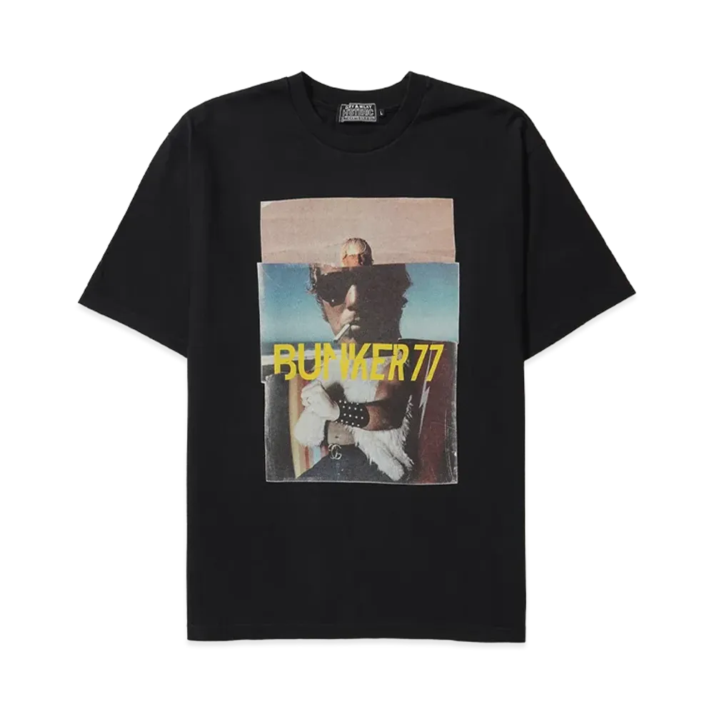 HYSTERIC GLAMOUR x BUNKER 77 Round2 Tee "Black"