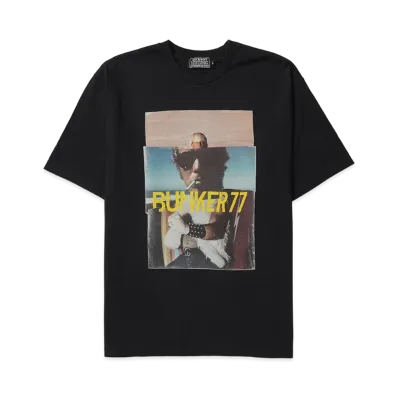 HYSTERIC GLAMOUR x BUNKER 77 Round2 Tee "Black"
