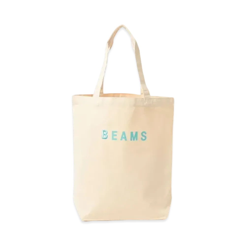 BEAMS Logo Tote Bag "Sax"