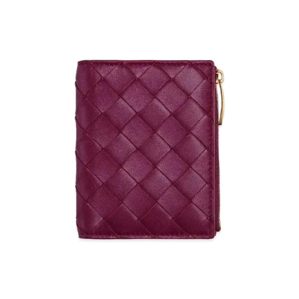 Bottega Veneta Bifold Zipped Wallet "Cinnabar"
