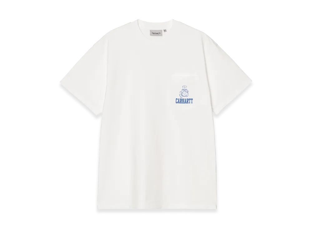Carhartt WIP S/S Pond Corps Pocket T-Shirt "White(Heavy Stone Wash)"