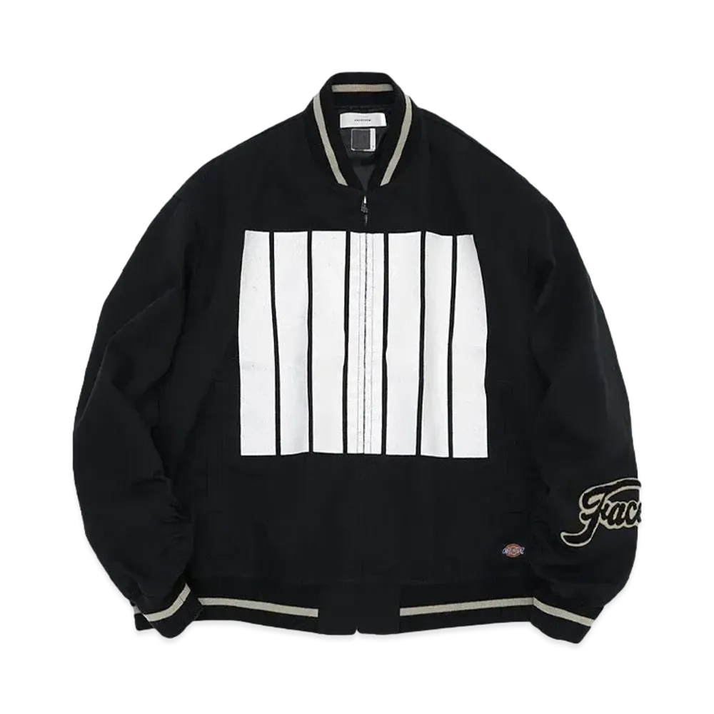 FACETASM DICKIES x FACETASM 7 BARS STADIUM JACKET "BLACK"