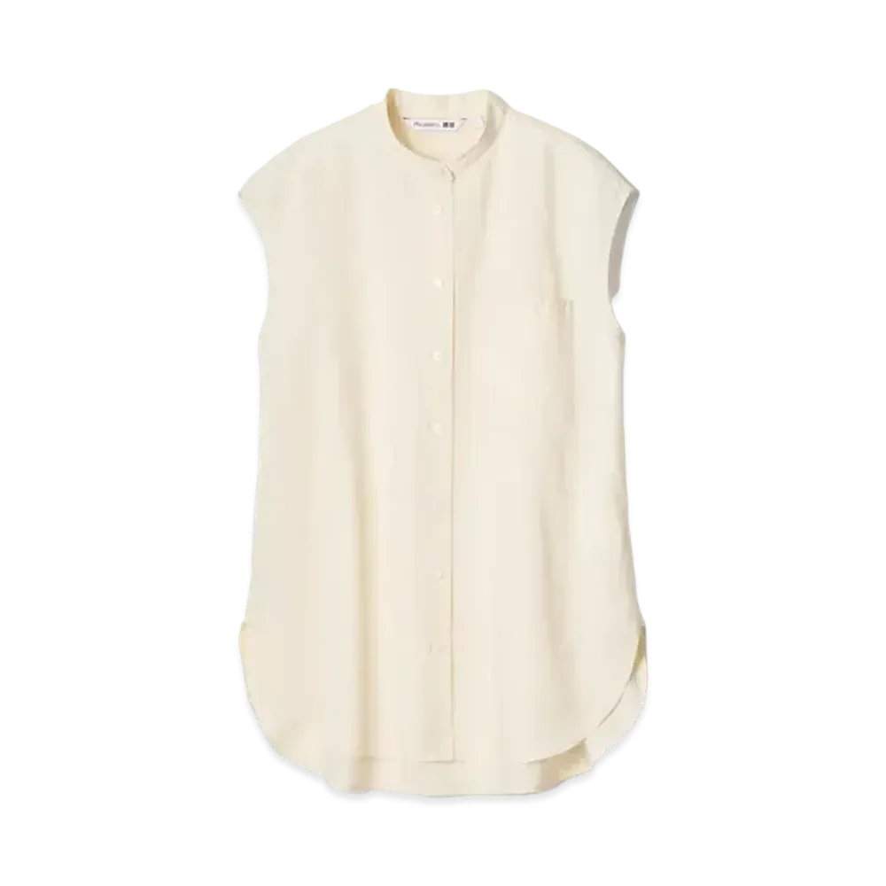Uniqlo x JW Anderson 24SS Linen Blend Long Shirt "Off White"