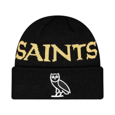 NEW ERA x OVO Cuff Knit NFL New Orleans Saints "Black"