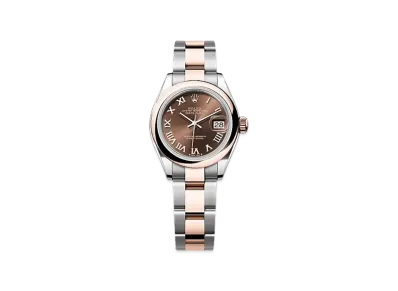 ROLEX Lady-Datejust Oystersteel & Everose Gold "Brown"
