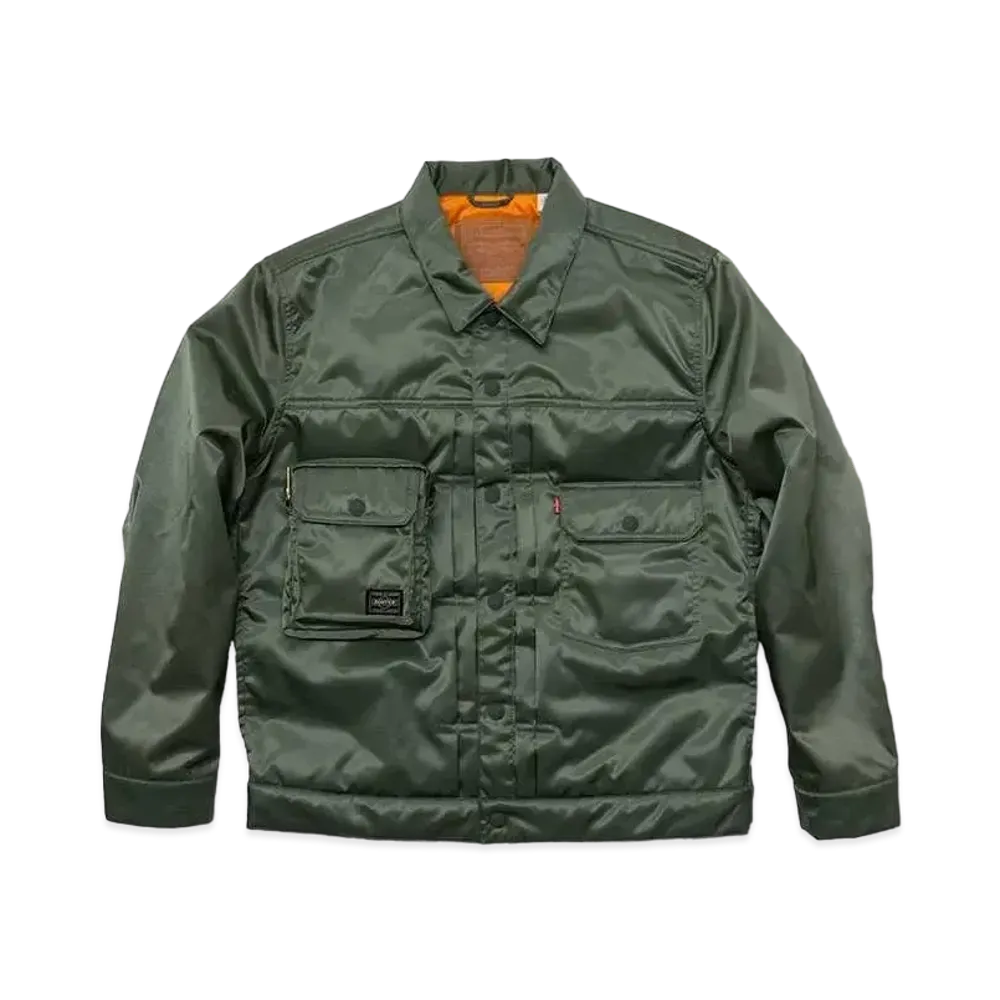 PORTER 85th x Levi's Type II Trucker Jacket "Sage Green"