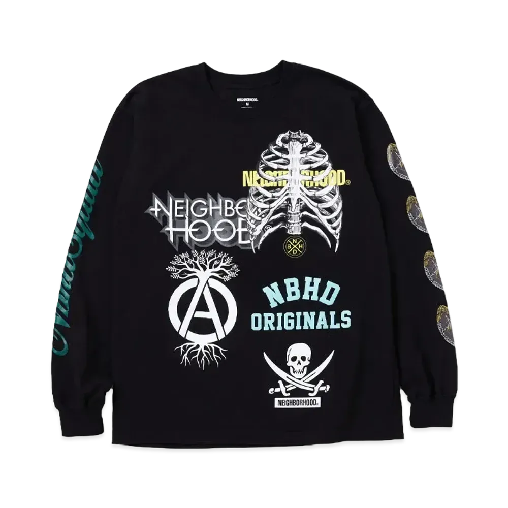 NEIGHBORHOOD NH . Tee LS-17 "Black"