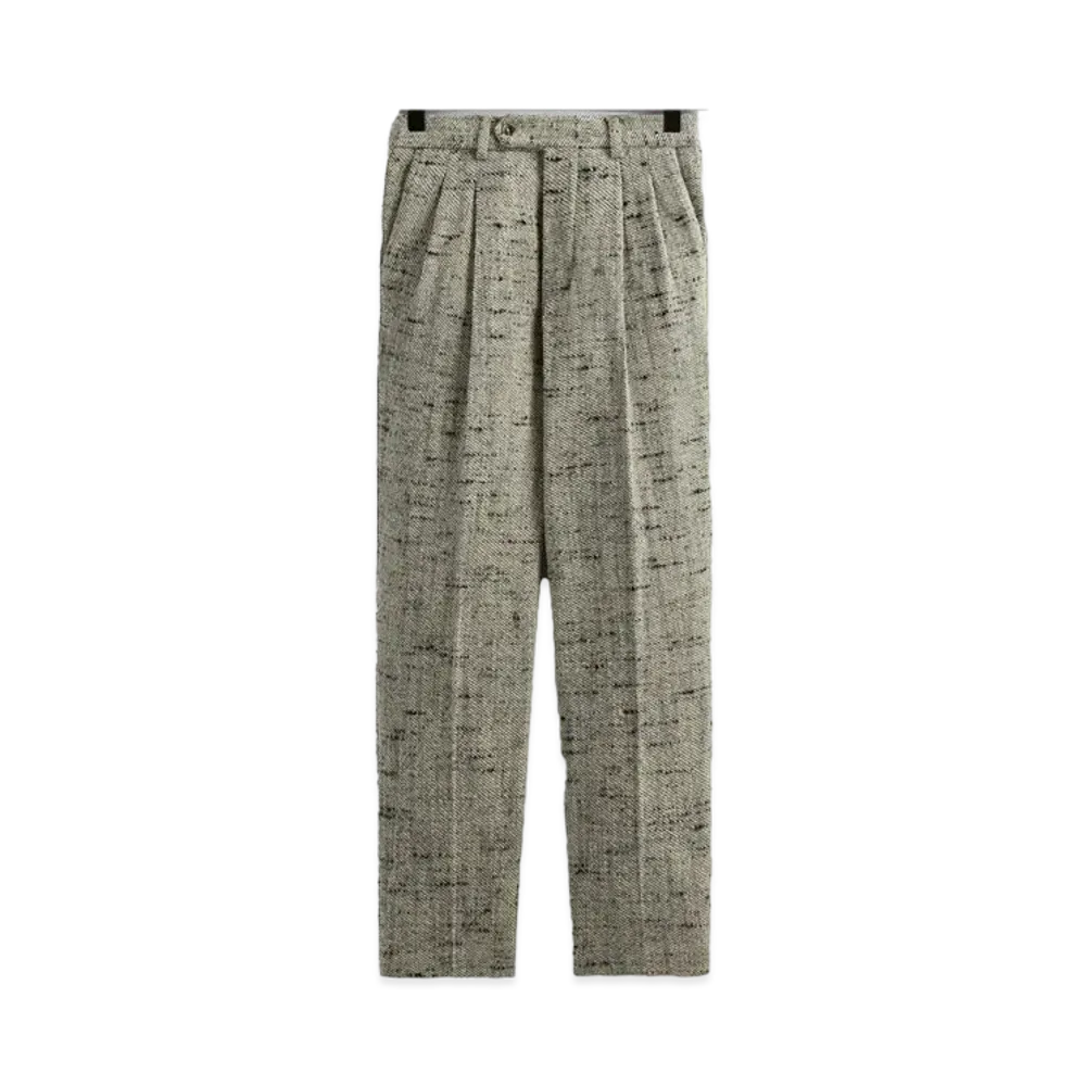 Kith &Kin Tweed Kylan Pleated Trouser "Fin"