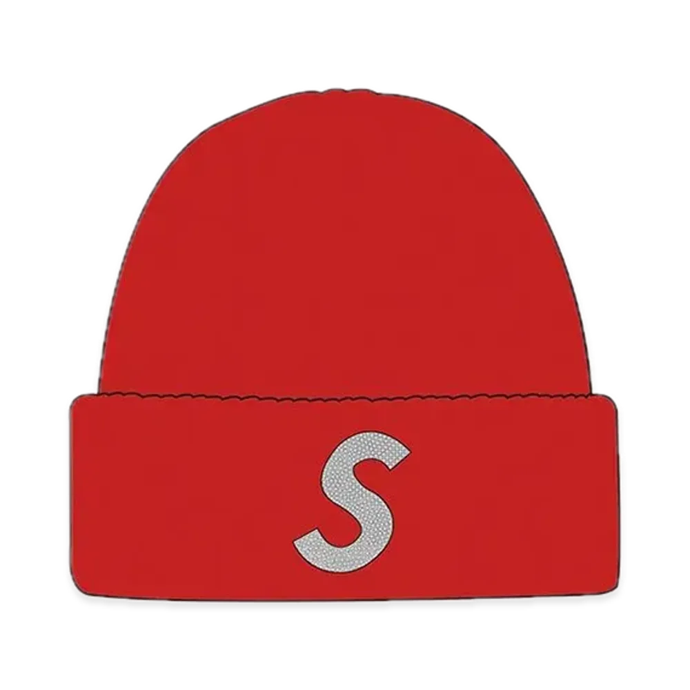 Supreme New Era Swarovski S Logo Beanie "Red"