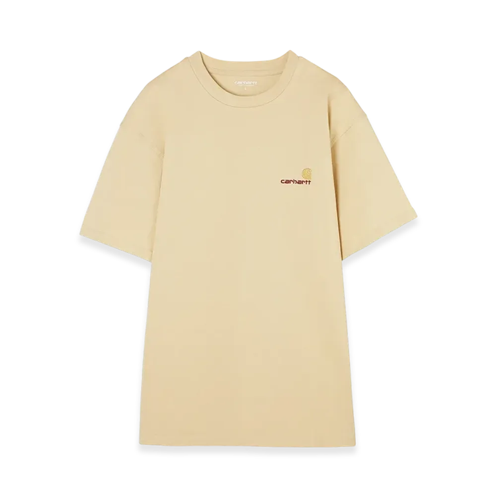Carhartt WIP S/S American Script Tee "Rattan"