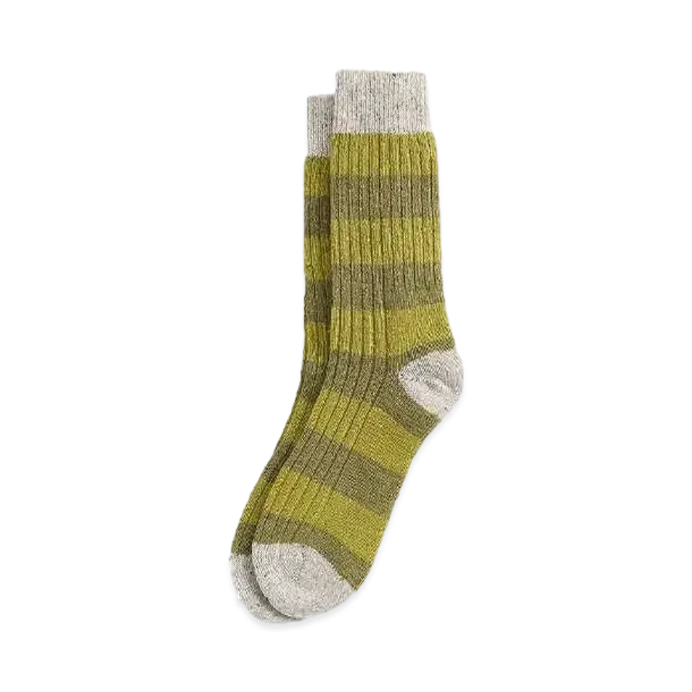 Barbour Horton Border Socks "Olive"