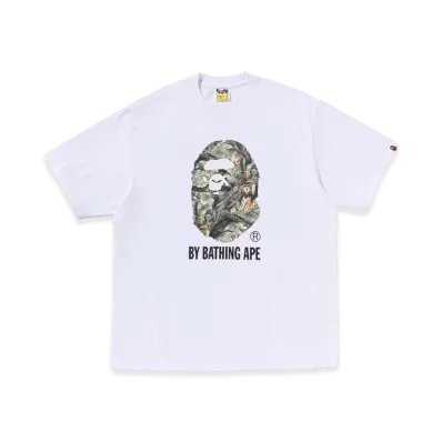 A BATHING APE By Bathing Ape Relaxed Fit Tee "White"