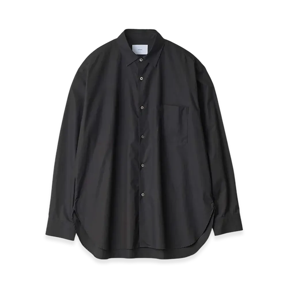 ssstein Suvin Cotton Oversized Down Pat Shirt "Black"