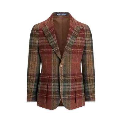 Polo Ralph Lauren RL67 Plaid Wool Tweed Jacket "Multi"