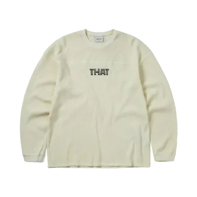 thisisneverthat THAT Waffle L/S Tee "Ivory"