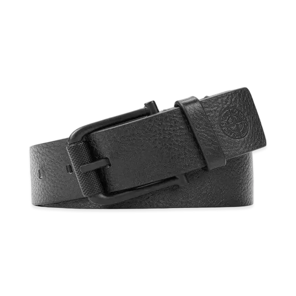 Stone Island 94772 TUMBLED LEATHER "Black"