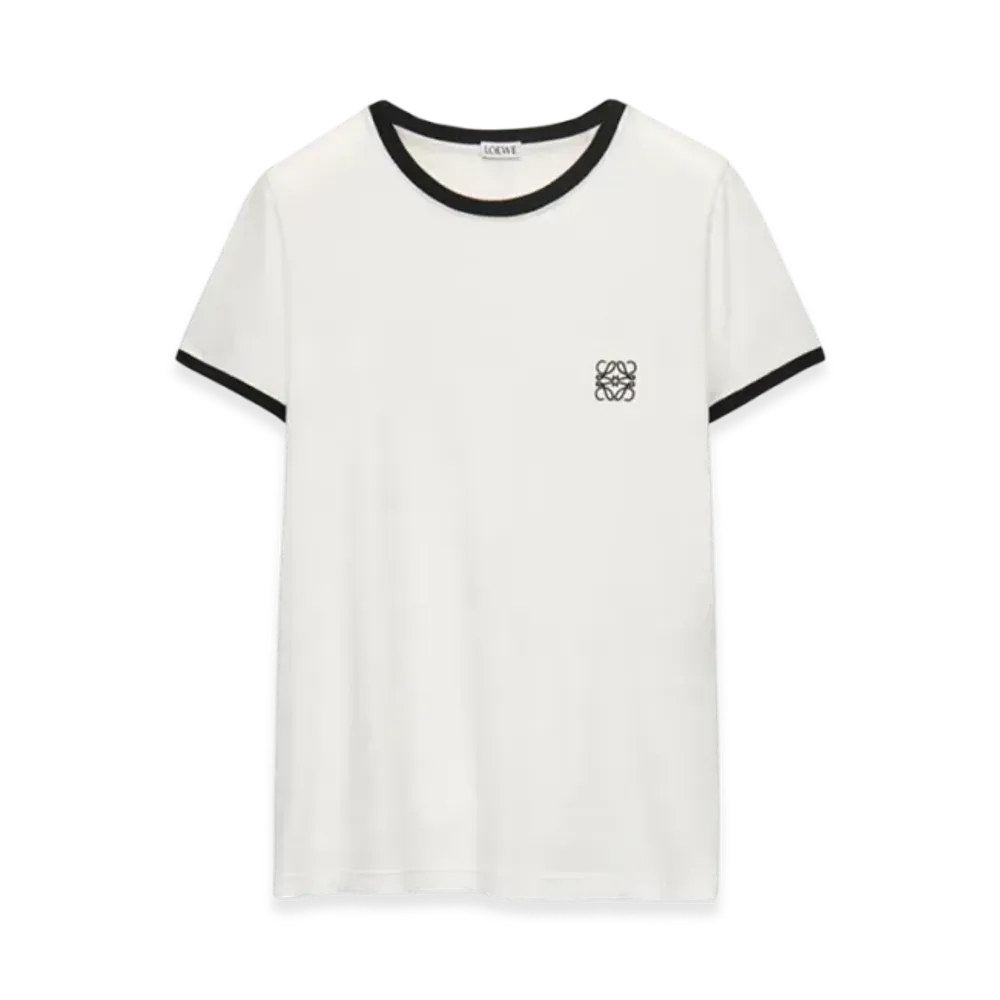LOEWE Women's Anagram T-Shirt in Cotton "White"