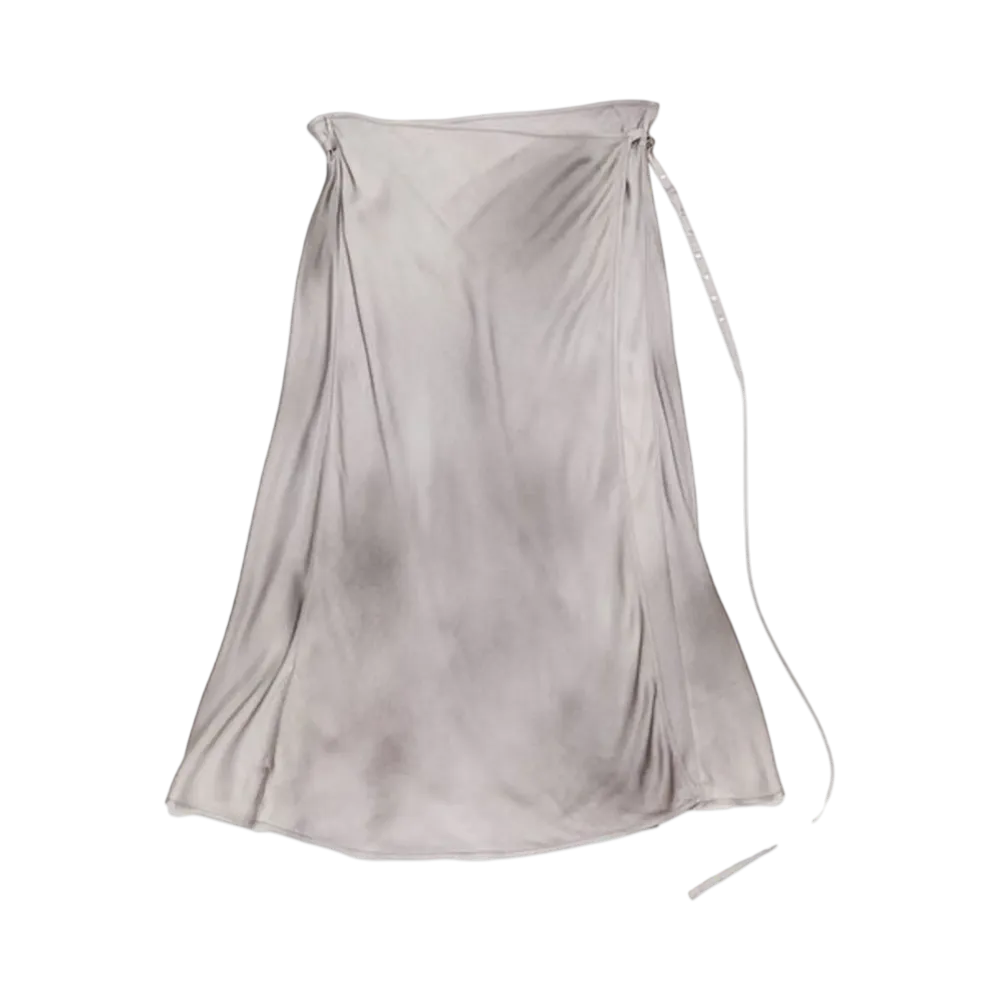 Acne Studios Satin Wrap Skirt "Gray"