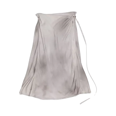 Acne Studios Satin Wrap Skirt "Gray"