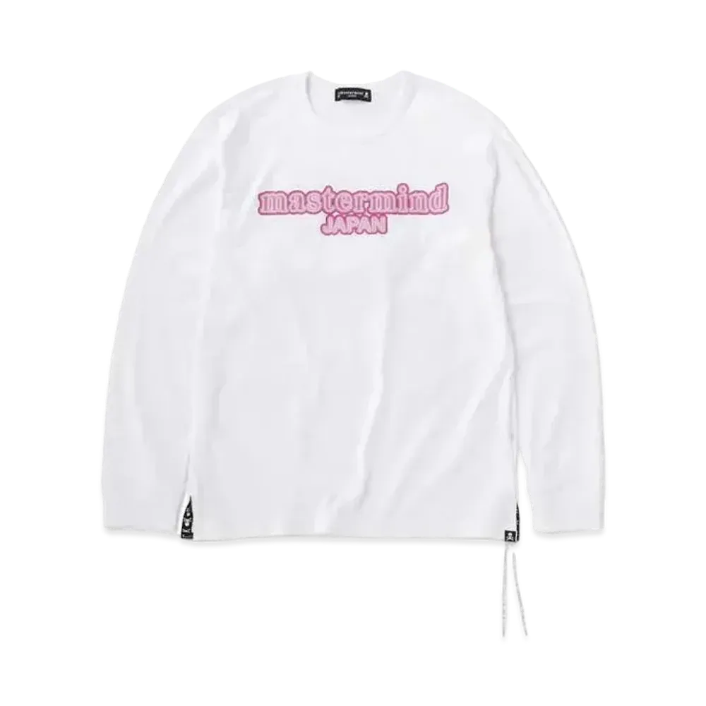 mastermind JAPAN Neon Logo LS Tee "White"