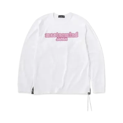 mastermind JAPAN Neon Logo LS Tee "White"