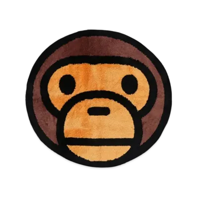A BATHING APE Baby Milo Big Rug Mat "Brown"