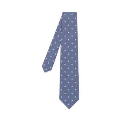 Paul Smith Small Flower Tie "Blue"
