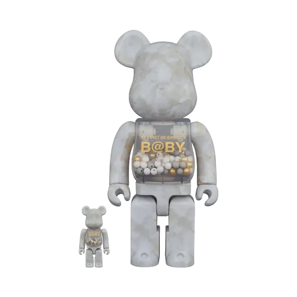 Bearbrick MY FIRST B@BY MARBLE Ver. 100% & 400%