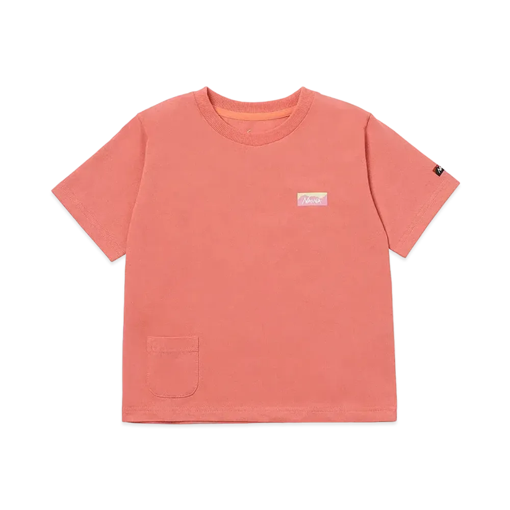 NANGA Eco Hybrid Mini Box Logo Kids Tee "Pink"