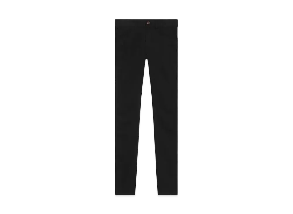 CELINE Skinny Jeans / Black Denim "Pure Black"