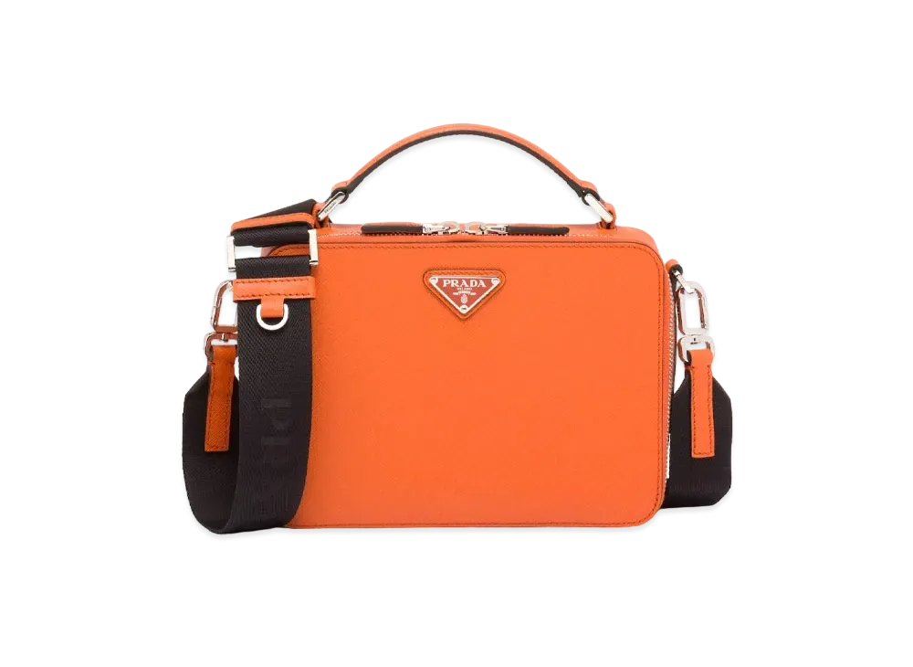 PRADA Prada Brick Saffiano Leather Bag "Orange"