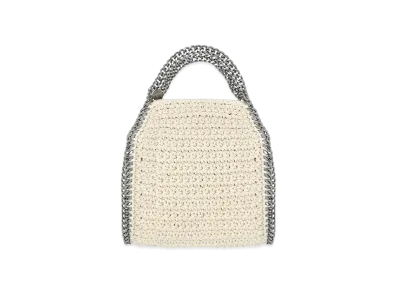 STELLA McCARTNEY Farabela Mini Crochet Tote "Butter Cream"