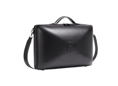 FENDI Suitcase Large Leather Suitcase "Black"