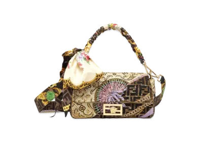 FENDI x Versace Fendace Quilted Multicolor Silk Bag "Multicolor"