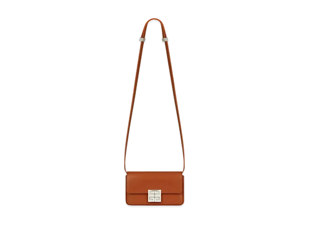 GIVENCHY Small 4G Bag in Box Leather "Chestnut"