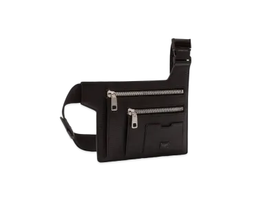 Dolce&Gabbana Palermo Flat West Pouch Han Merder Calfskin Logo Plate "Black"