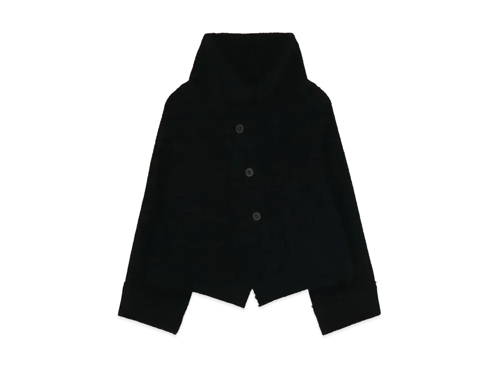 Yohji Yamamoto Y's PILE 3 BUTTONS BLOUSON "Black"