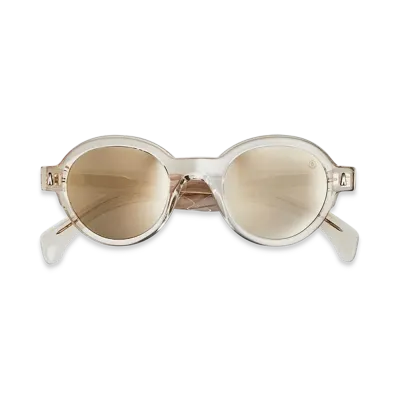 MONCLER Rondosa Round Sunglasses "Off White"