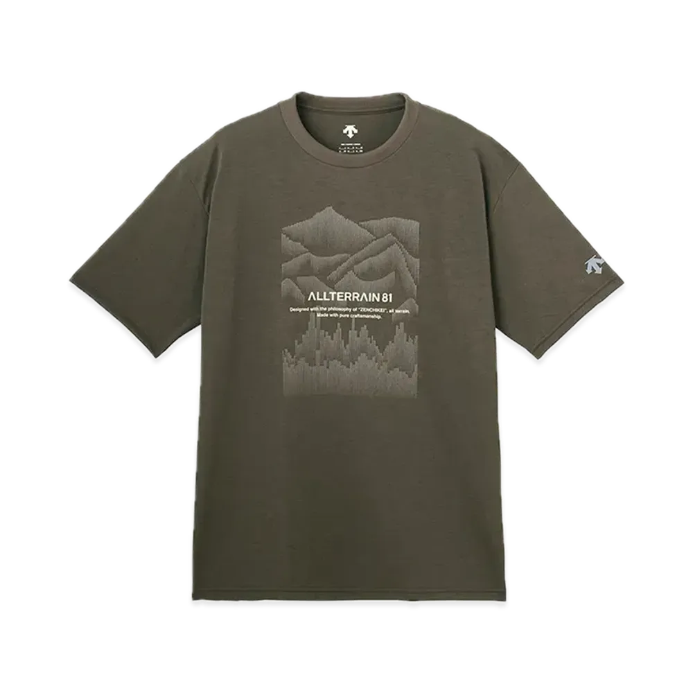 DESCENTE ALLTERRAIN Graphic Half Sleeve T-Shirt "Brown"