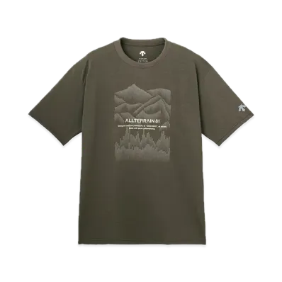 DESCENTE ALLTERRAIN Graphic Half Sleeve T-Shirt "Brown"