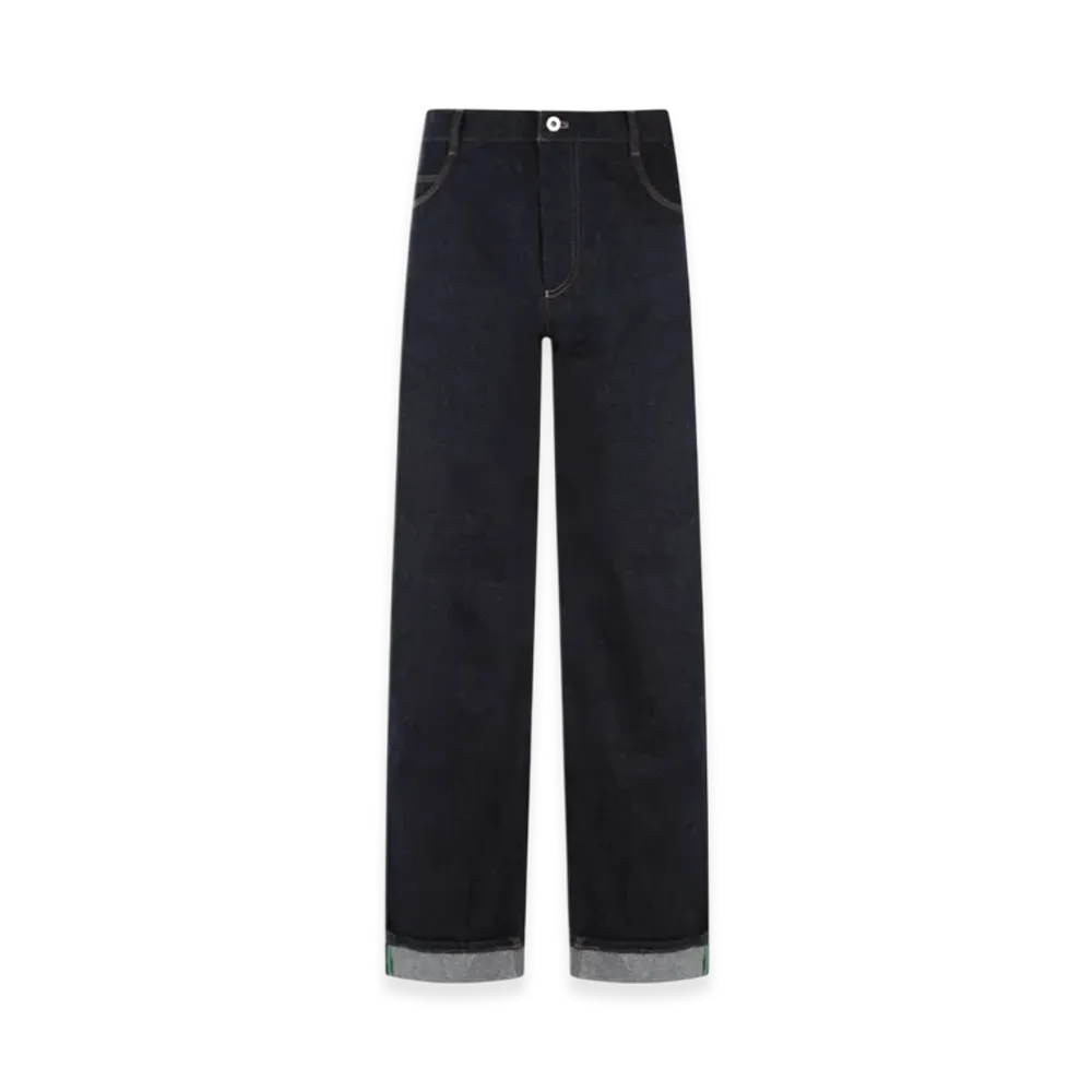 Bottega Veneta Women's Trousers Denim with Selvedge "Indigo"