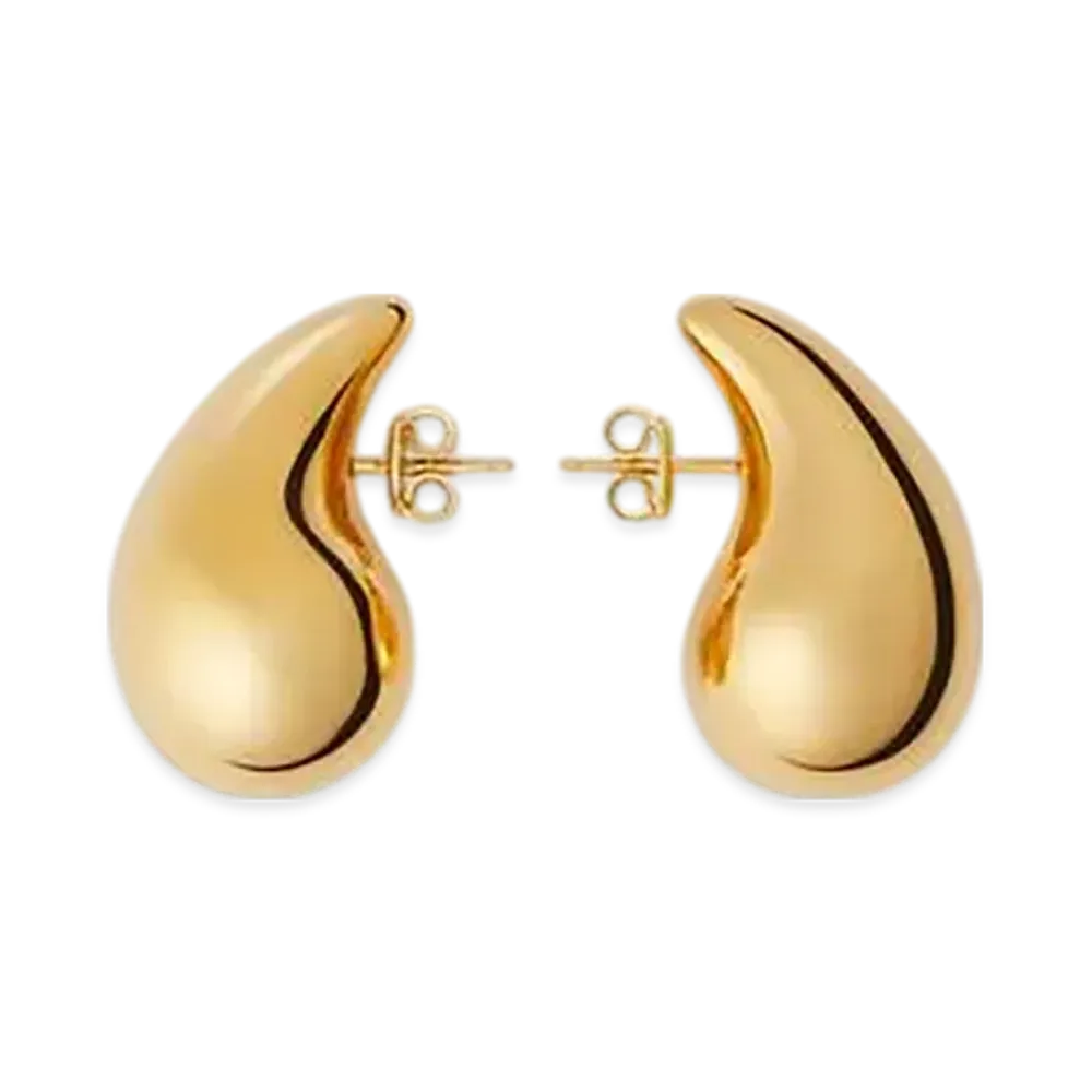 Bottega Veneta Small Drop Earrings "Yellow Gold"