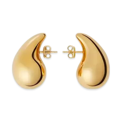 Bottega Veneta Small Drop Earrings "Yellow Gold"