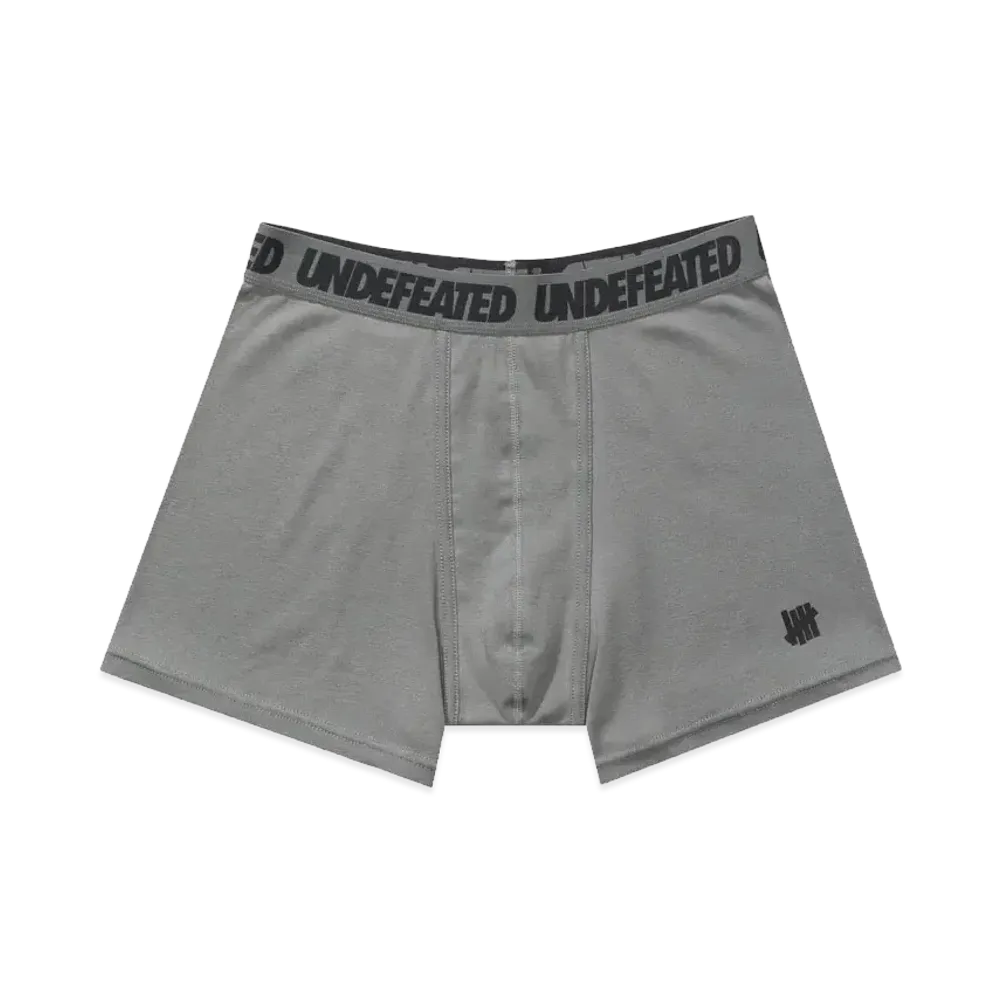 UNDEFEATED Icon Boxer Brief "Gray"